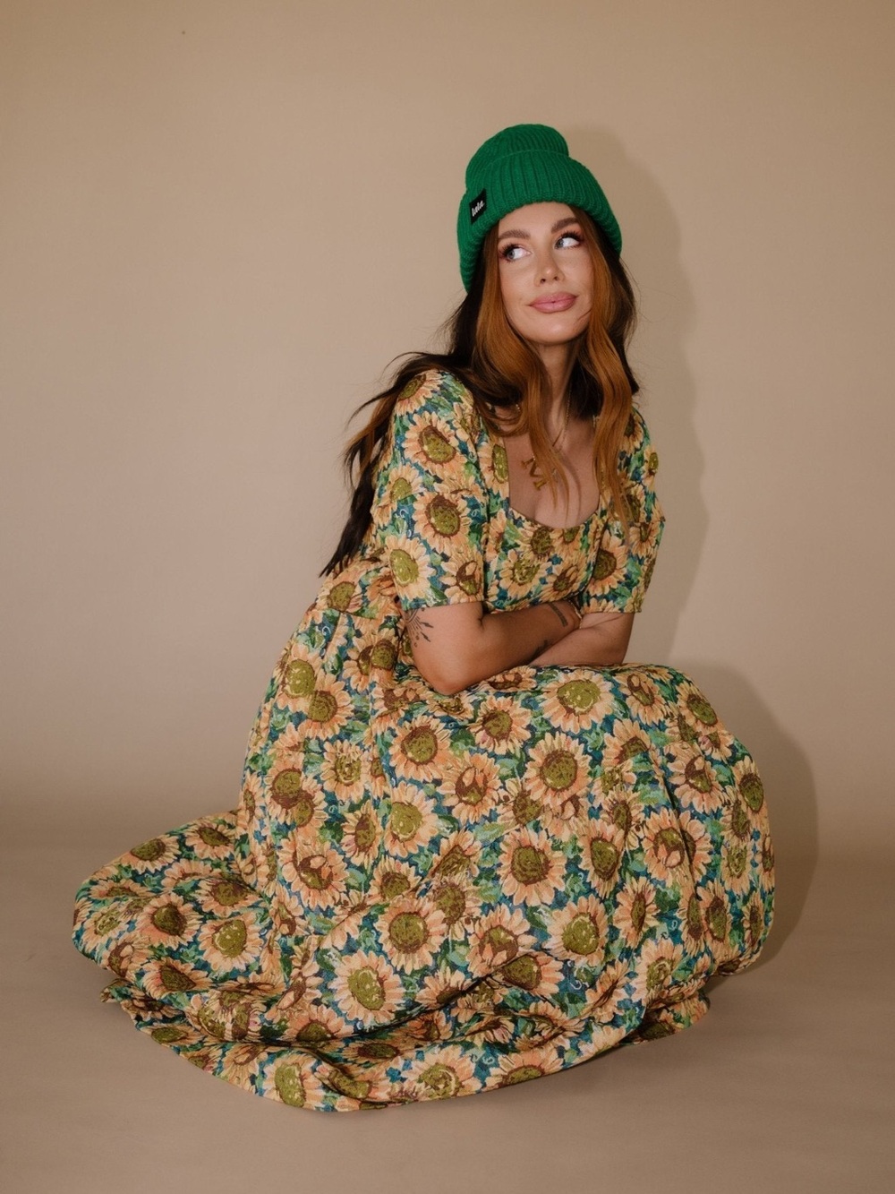 New! Dressed in LALA Feels Like Sunshine Jacquard Maxi Dress - L